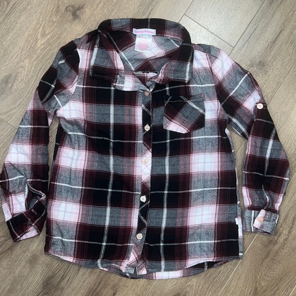 Tommy Bahama Girls Size 10 Flannel Button Up [K6] - Picture 1 of 4